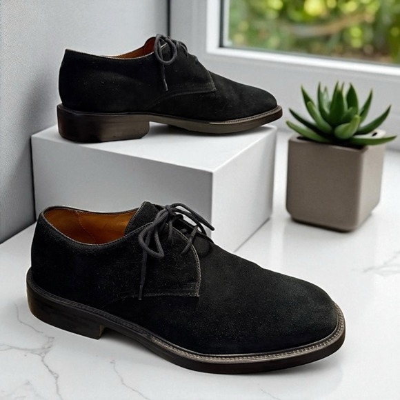 Cole Haan Williams Buck‎ II Oxford C1423 Black Suede Mens Size 10.5 M With Box - Picture 1 of 11